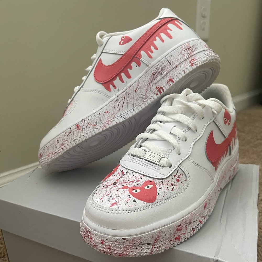 Custom Nike Air Force 1s.